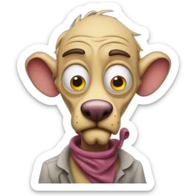 courage is a cowardly dog sticker