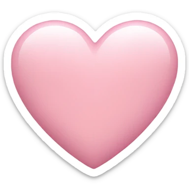 Light pink heart sticker