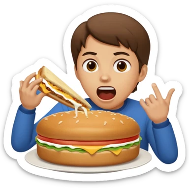 Kai Cenat yelling at torta sticker