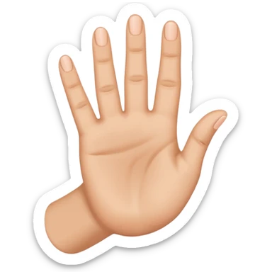 Yvl hand sign only 3 fingers up including thunb sticker