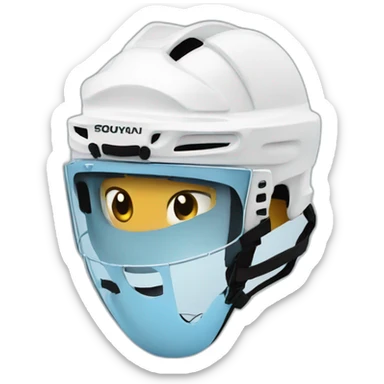 Ice hockey horse sticker