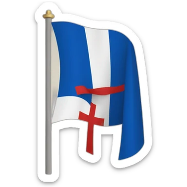 drapeau france avec croix de lorraine  sticker