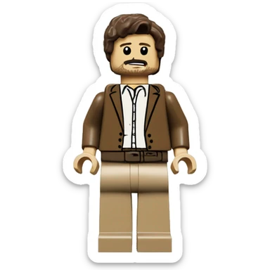 PEDRO PASCAL lego full body sticker