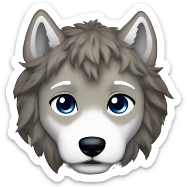 Create a Crying Wolf emoji in Real Madrid gear sticker