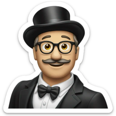 The man Monopoly sticker