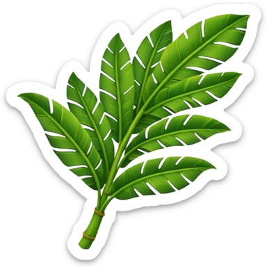 only a single banana leaf sticker