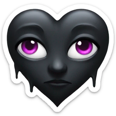 gothic heart  sticker