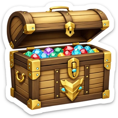 Shining Treasure Chest sticker