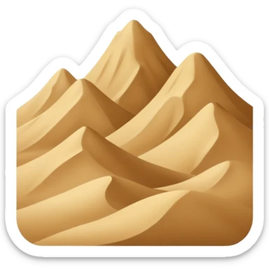 sand mountains sticker