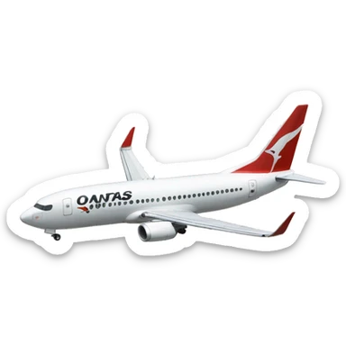 Qantas 737 sticker