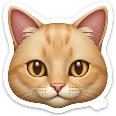 Cat with straights sticker