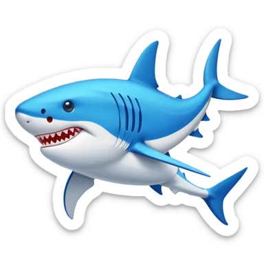 Tiburón con zapatos Nike sticker