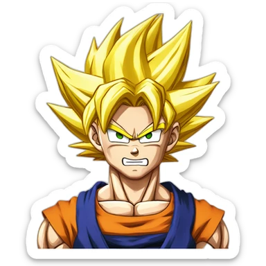 Dragon Ball z super sayan sticker