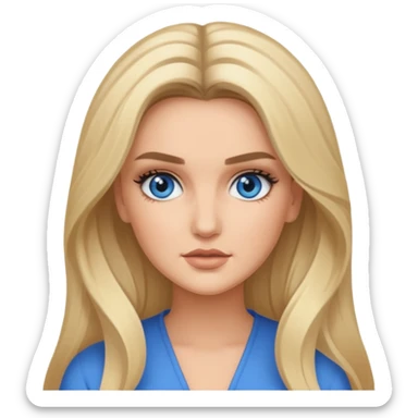 Perrie Edwards with long blonde hair sticker