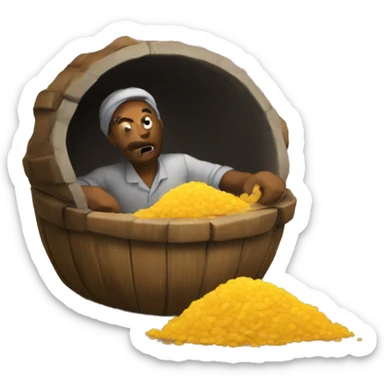 burrying a stash sticker