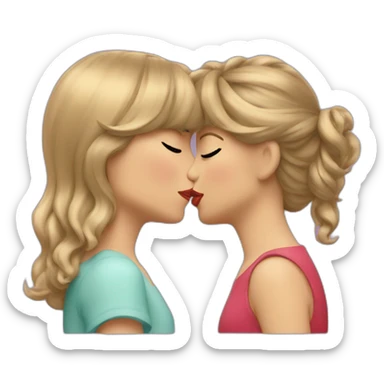 taylor swift and girl kissing, LGBTQ+ sticker