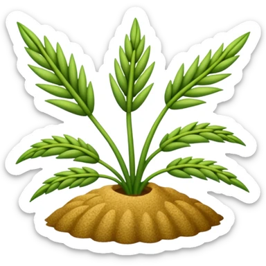 rye plant sticker