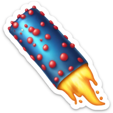 Wet firecracker sticker
