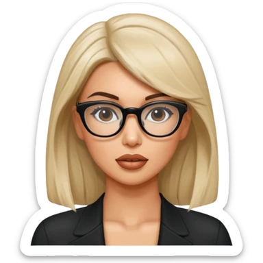 kim kardishian with glassestaylor swift with glases sticker