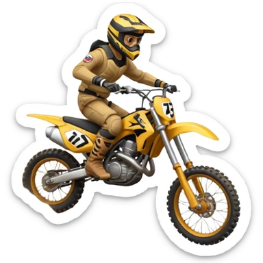 Moto cross sticker