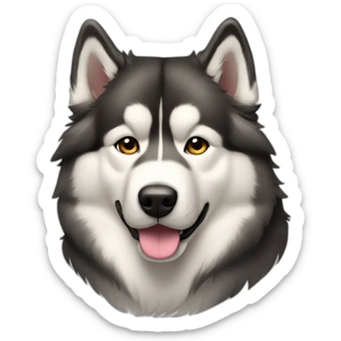Dog alaskan malamute full-body sticker