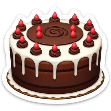 Chocolate cake sticker