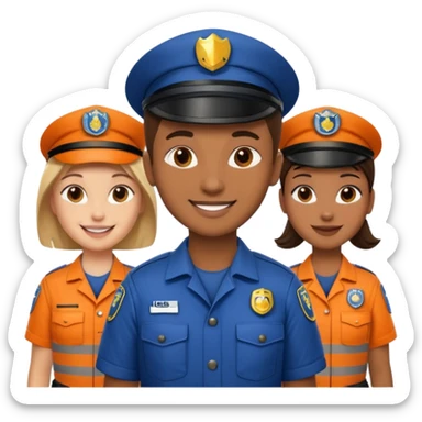 wildlife rescue workers, no animal in the image sticker