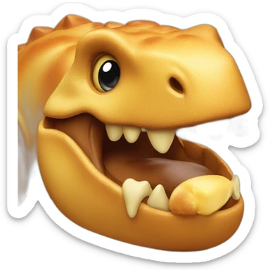 dinosaur with a brioche sticker