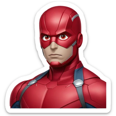 vision marvel body with red face from captain america: civil war sticker