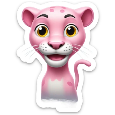 Pink panther sticker