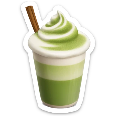 Matcha latte sticker