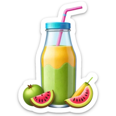 smoothie glasflasche sticker