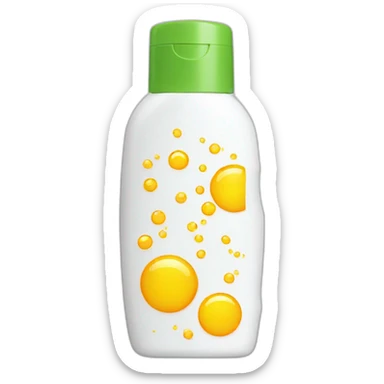 Sunscreen bottle sticker