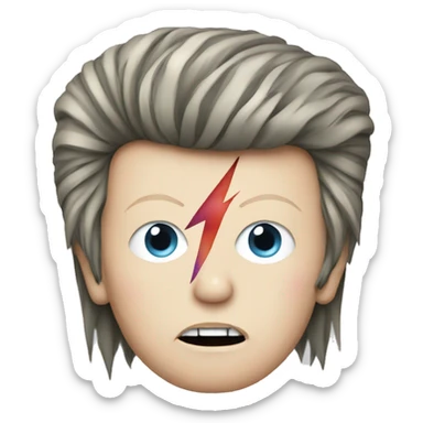 David bowie as Ziggy stardust sticker