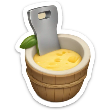 como de coctel con queso  sticker