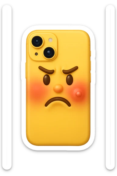 emoji 3d stile iphone di epidermide con rossore e brufolo sticker