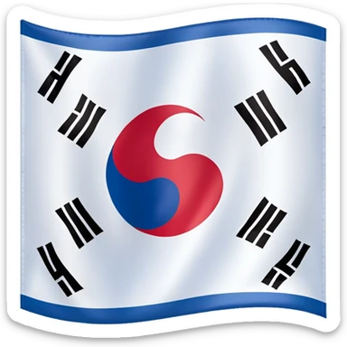 flag of south korea sticker