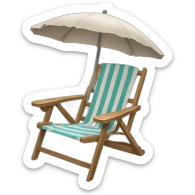 Beach chair sticker
