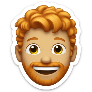 happy ginger  sticker