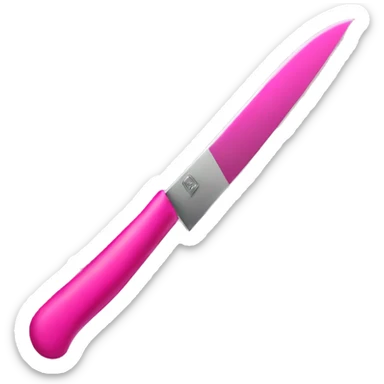 pink knife  sticker