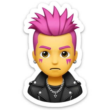 Punk culture sticker