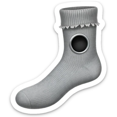 sock with a hole sticker