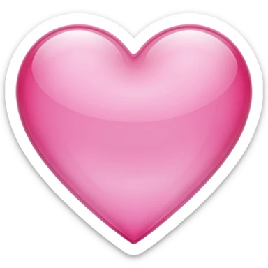 heart with a glassy effect sticker