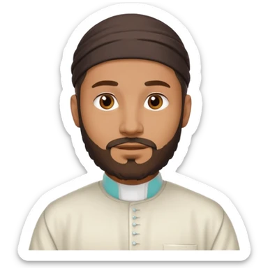 a muslim man sticker