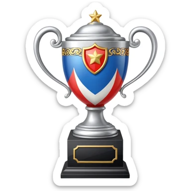 russia sport silver sticker