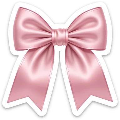 Light pink bow sticker