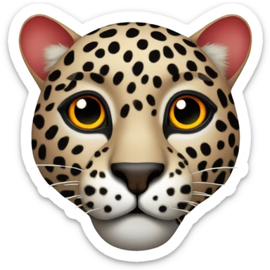 red eyes leopard  sticker