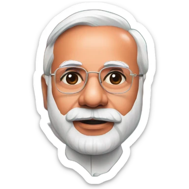 hyper realistic narendra modi lgbtq flag sticker