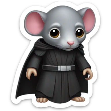 A sith lord rat sticker
