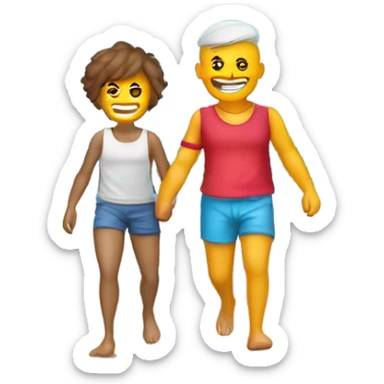 Cuatriciclo excursiones en la playa, verano sol y mar sticker